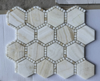 Hexagon Deco Onyx Ivory 10.75 x 12.5 Hexagon Deco Onyx Ivory 10.75 x 12.5